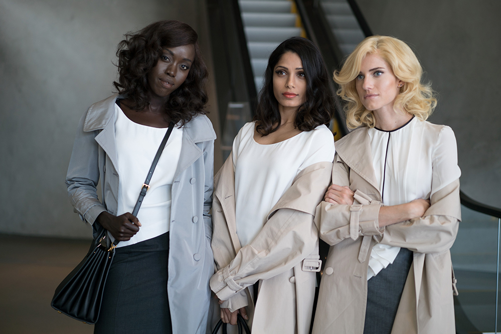 Kuoth Wiel, Freida Pinto and Allison Williams play the same role in the short film